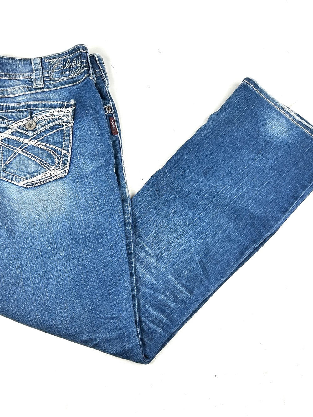 Silver Jeans Suki Surplus Slim Bootcut Women’s Denim W 32 X 33 Embroidered